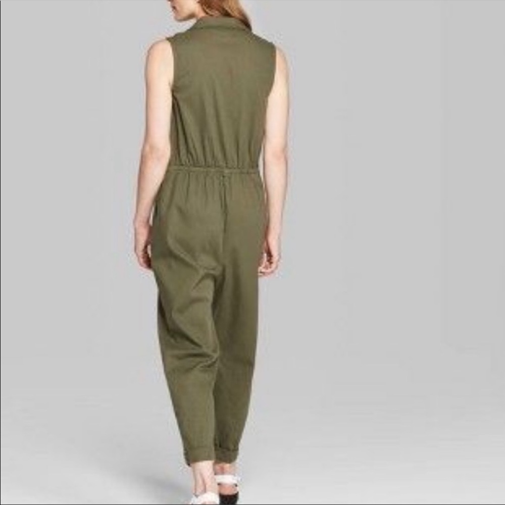 Wild Fable Button Front Sleeveless Utility Jumpsu… - image 4
